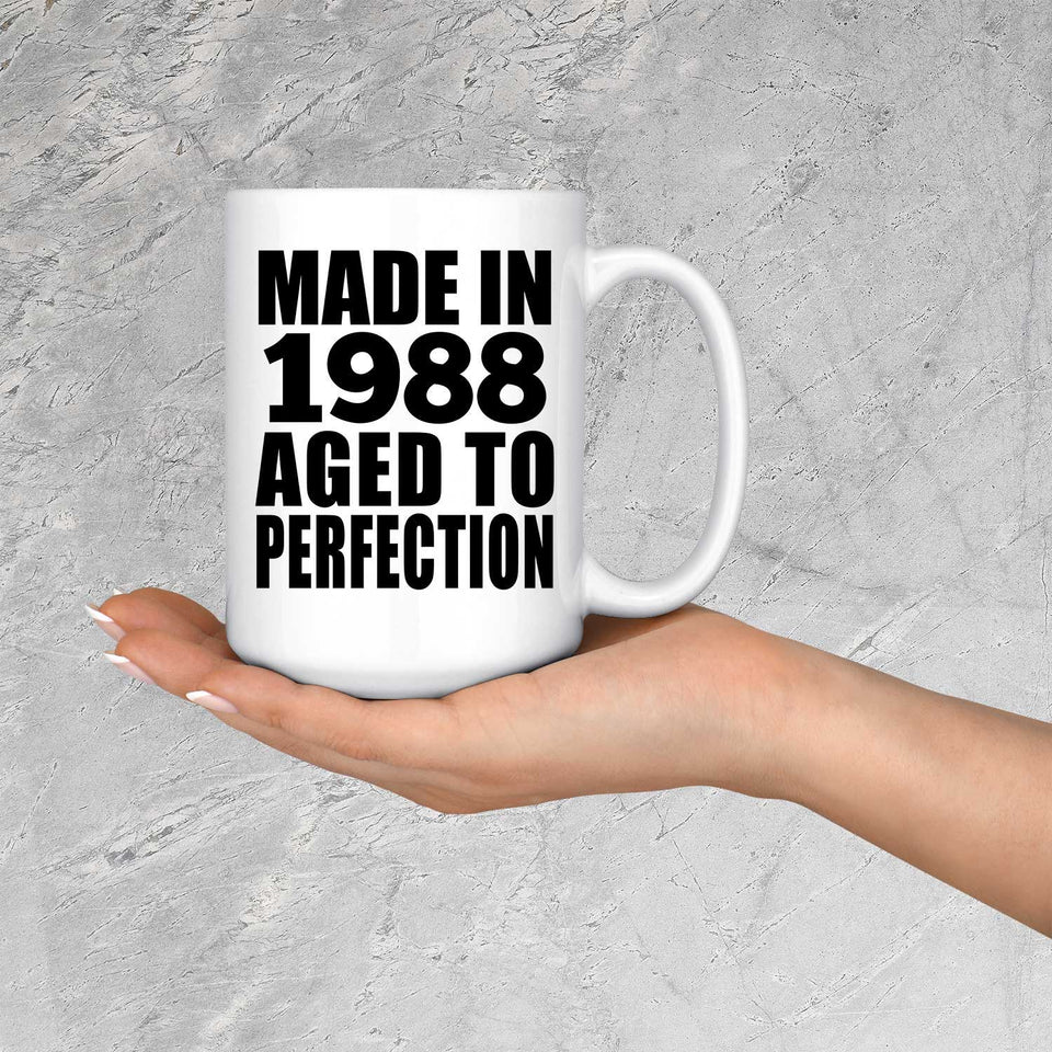 36th Birthday Made In 1988 Aged to Perfection - 15 Oz Coffee Mug