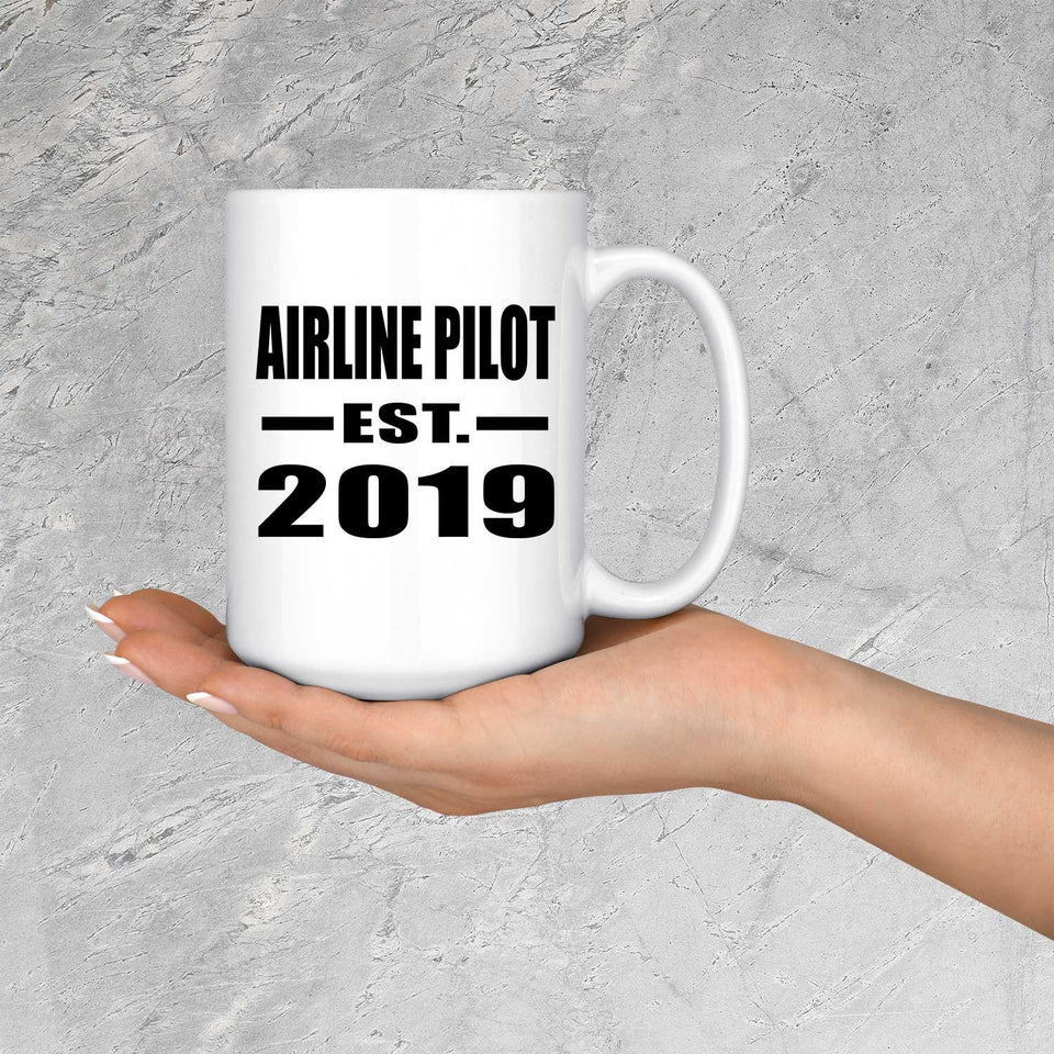 Airline Pilot Established EST. 2019 - 15oz Coffee Mug