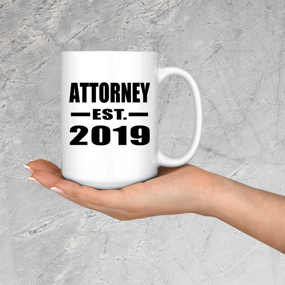 Attorney Established EST. 2019 - 15oz Coffee Mug