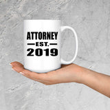 Attorney Established EST. 2019 - 15oz Coffee Mug