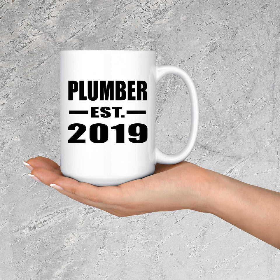 Plumber Established EST. 2019 - 15oz Coffee Mug