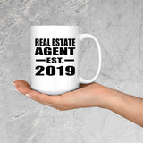 Real Estate Agent Established EST. 2019 - 15oz Coffee Mug