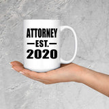 Attorney Established EST. 2020 - 15oz Coffee Mug