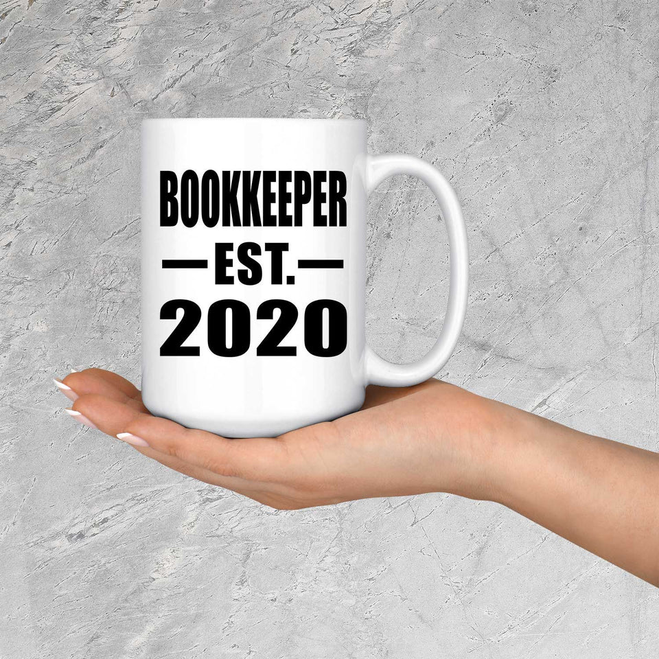 Bookkeeper Established EST. 2020 - 15oz Coffee Mug