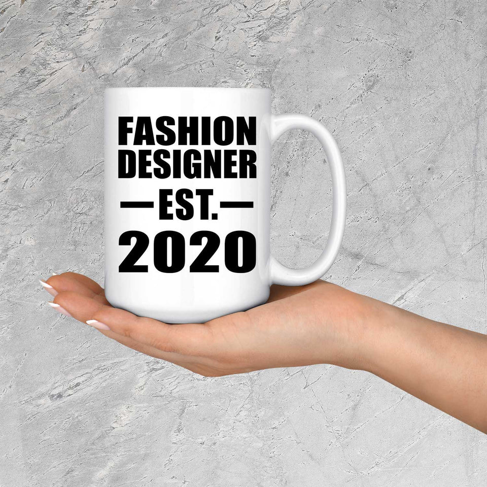 Fashion Designer Established EST. 2020 - 15oz Coffee Mug