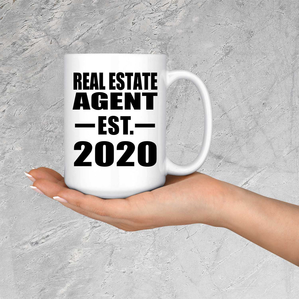 Real Estate Agent Established EST. 2020 - 15oz Coffee Mug
