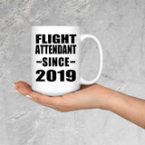 Flight Attendant Since 2019 - 15oz Coffee Mug