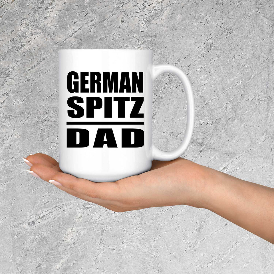 German Spitz Dad - 15oz Coffee Mug