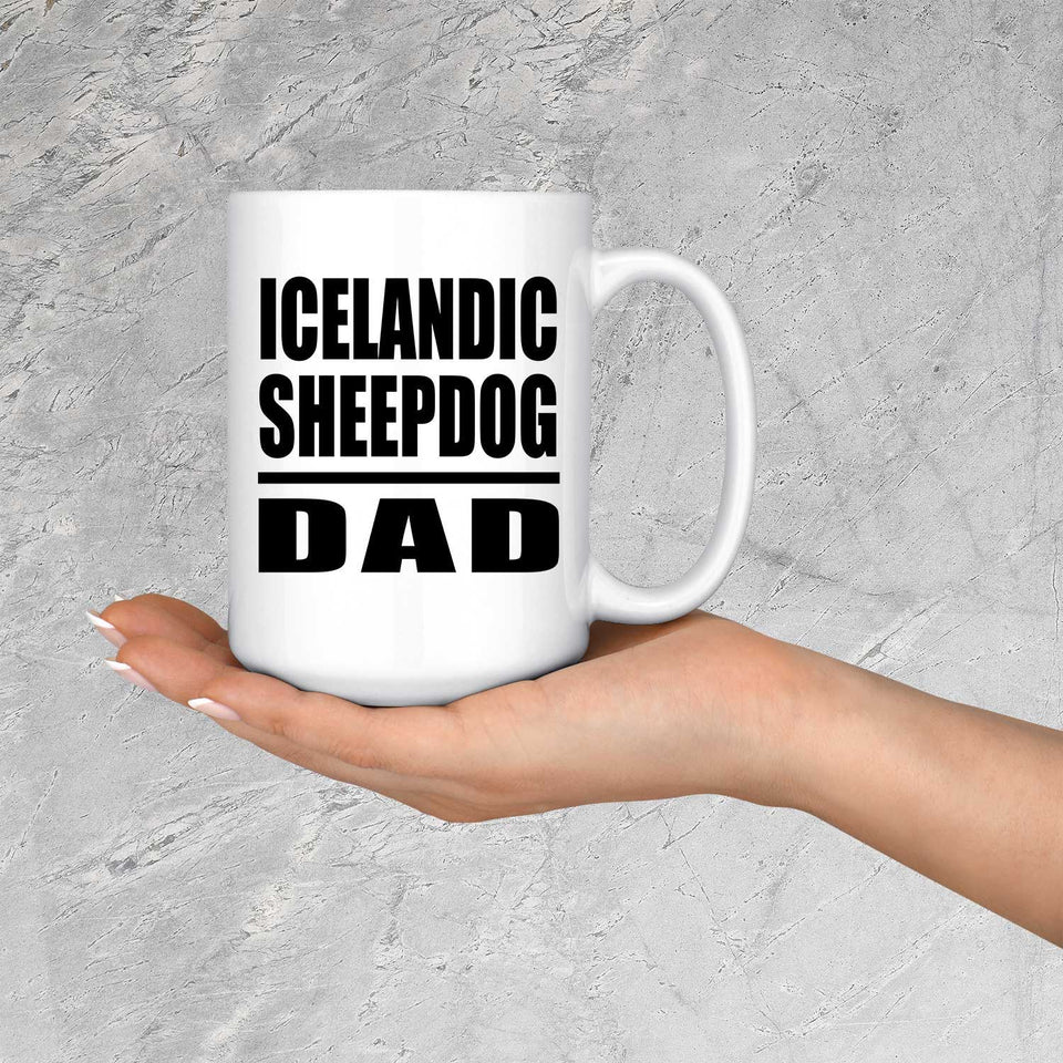 Icelandic Sheepdog Dad - 15oz Coffee Mug