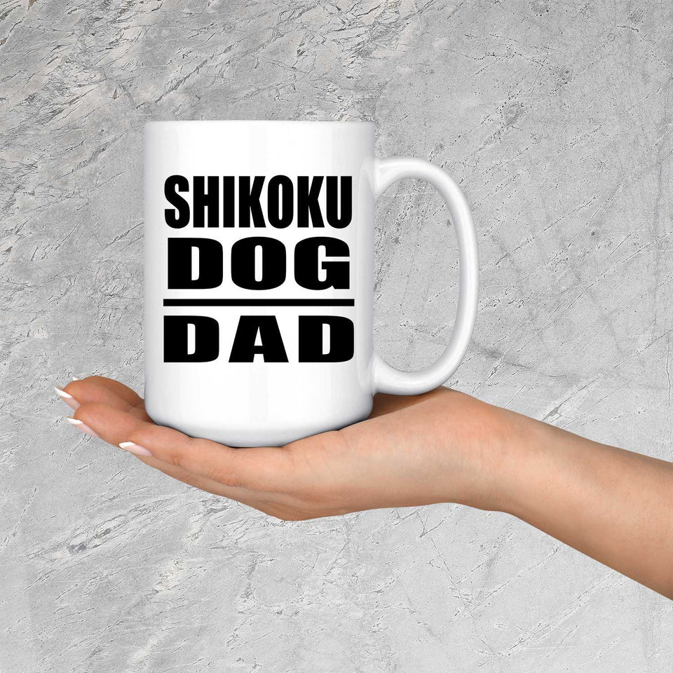 Shikoku Dog Dad - 15oz Coffee Mug