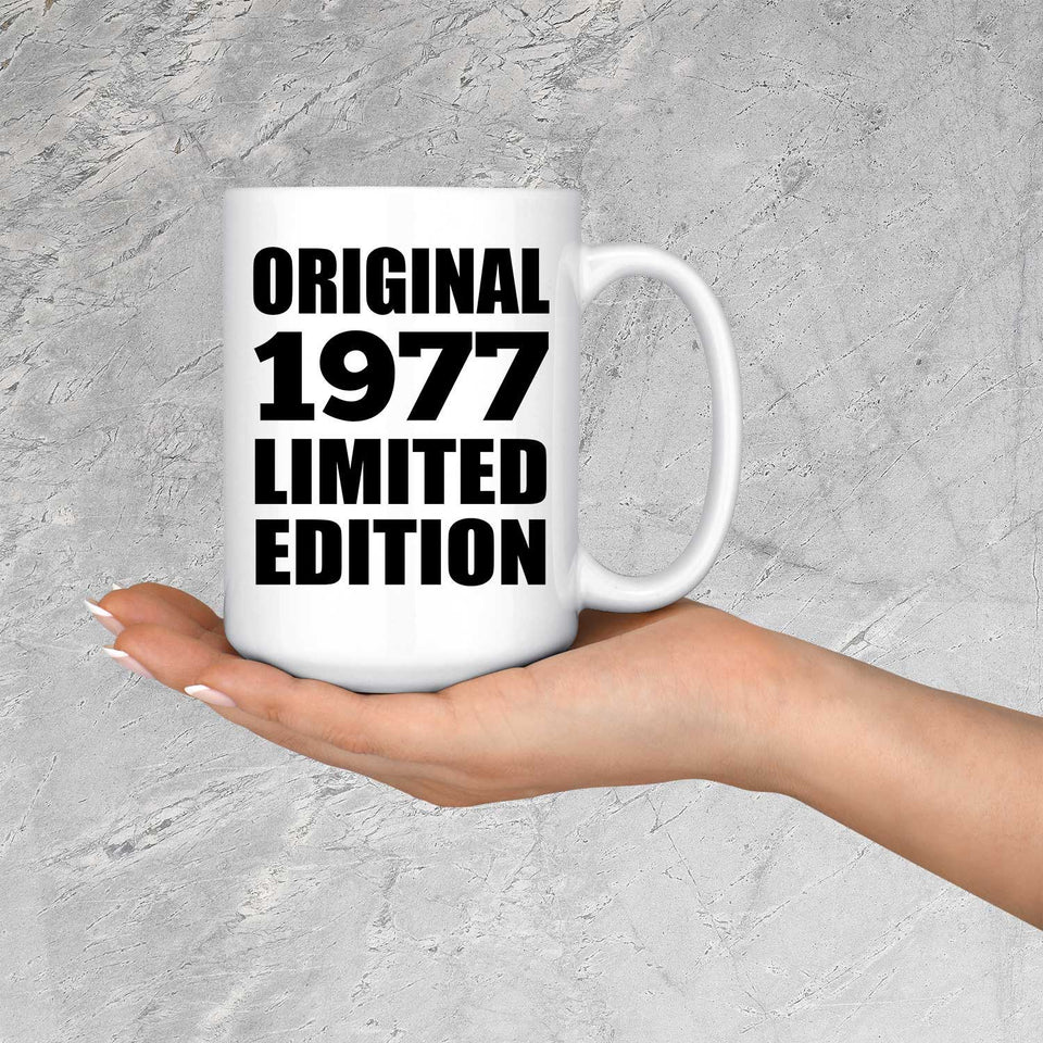 47th Birthday Original 1977 Limited Edition - 15oz Coffee Mug