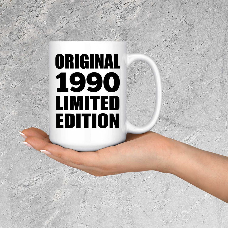 34th Birthday Original 1990 Limited Edition - 15oz Coffee Mug