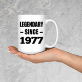47th Birthday Legendary Since 1977 - 15oz Coffee Mug