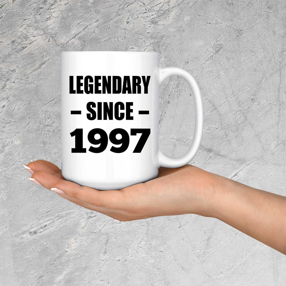 27th Birthday Legendary Since 1997 - 15oz Coffee Mug