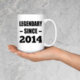 10th Birthday Legendary Since 2014 - 15oz Coffee Mug