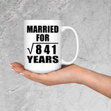 29th Anniversary Married For Square Root of 841 Years - 15oz Coffee Mug