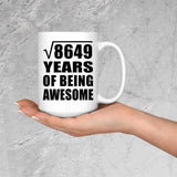 93rd Birthday Square Root of 8649 Years of Being Awesome - 15oz Coffee Mug