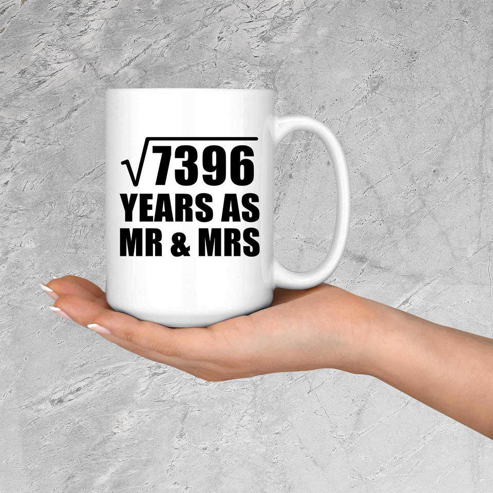 86th Anniversary Square Root of 7396 Years As Mr & Mrs - 15oz Coffee Mug