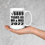 83rd Anniversary Square Root of 6889 Years As Mr & Mrs 2022 - 15oz Coffee Mug