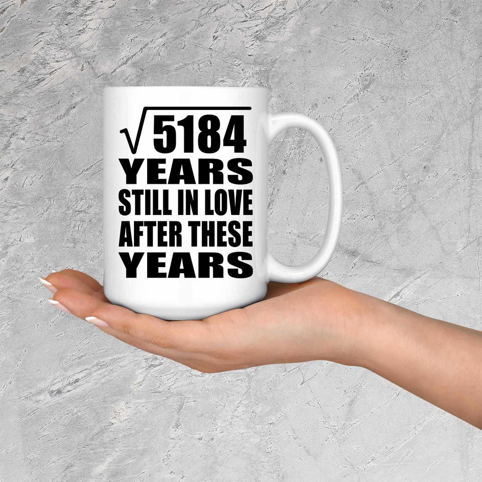72nd Anniversary Square Root of 5184 Years Still In Love - 15oz Coffee Mug