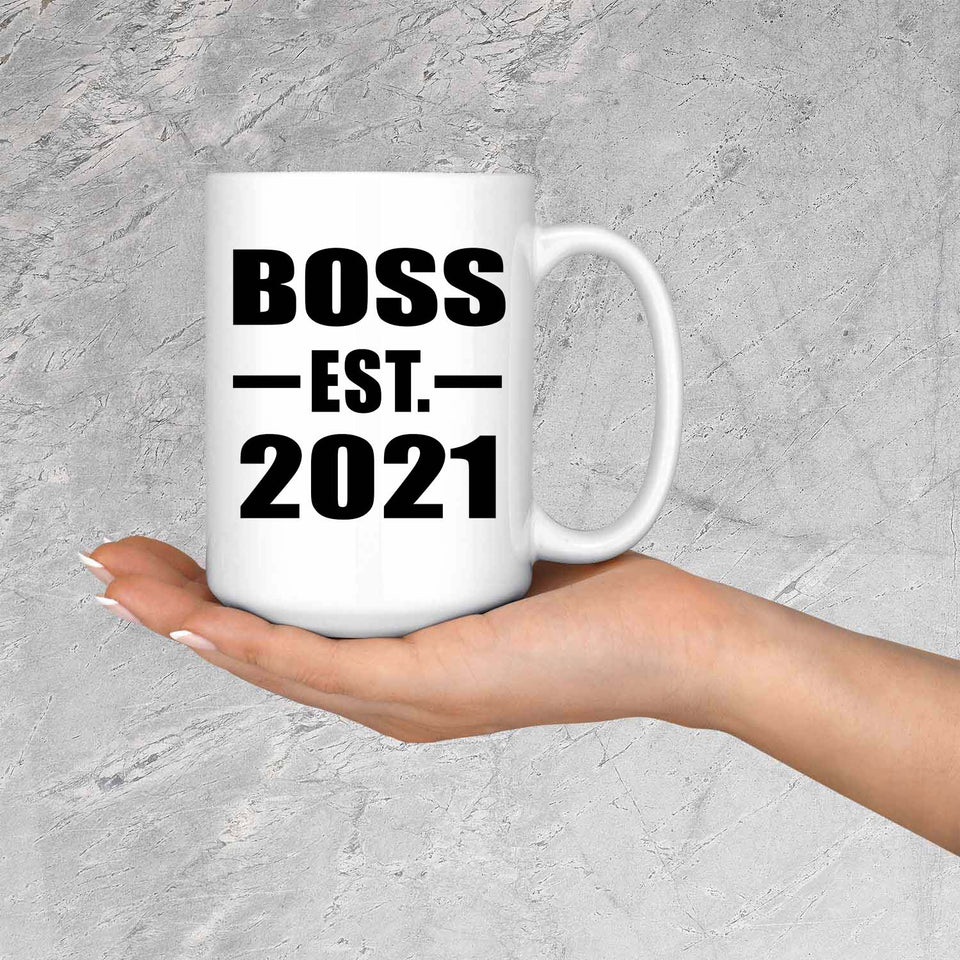 Boss Established EST. 2021 - 15oz Coffee Mug
