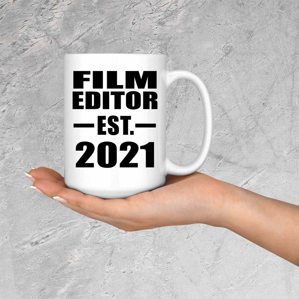 Film Editor Established EST. 2021 - 15oz Coffee Mug