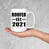 Roofer Established EST. 2021 - 15oz Coffee Mug