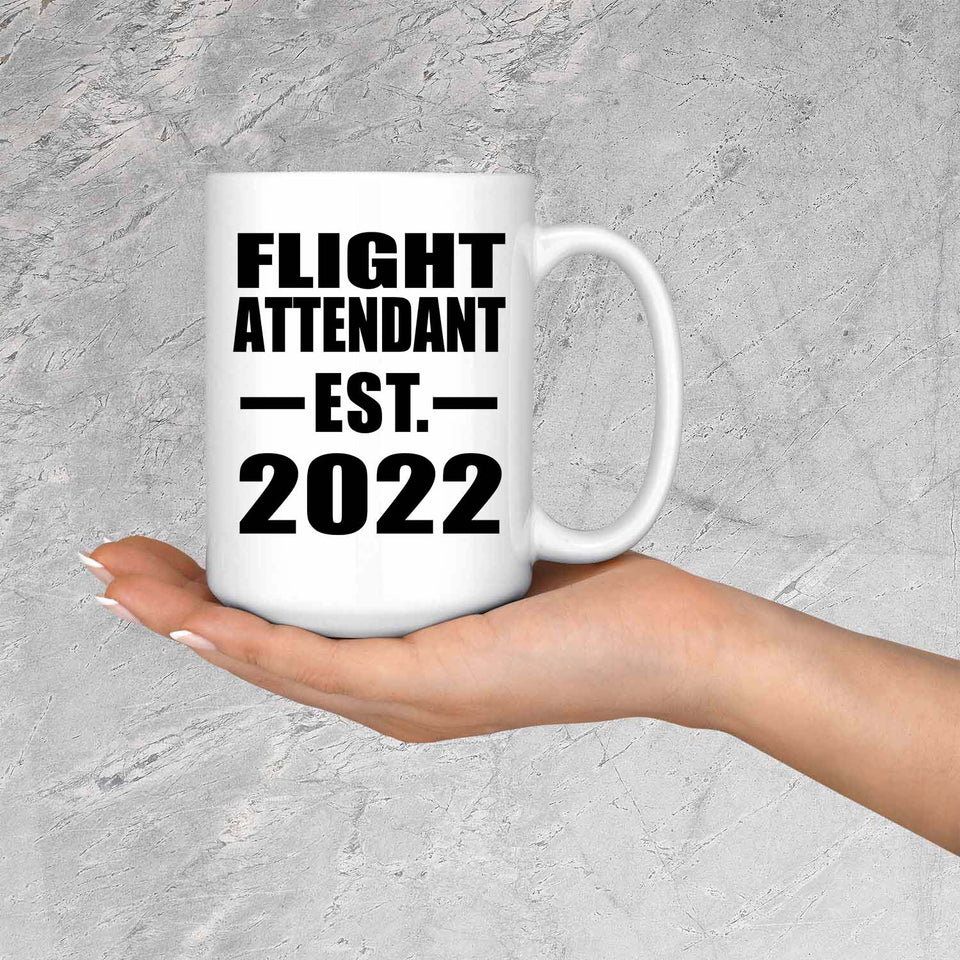 Flight Attendant Established EST. 2022 - 15oz Coffee Mug