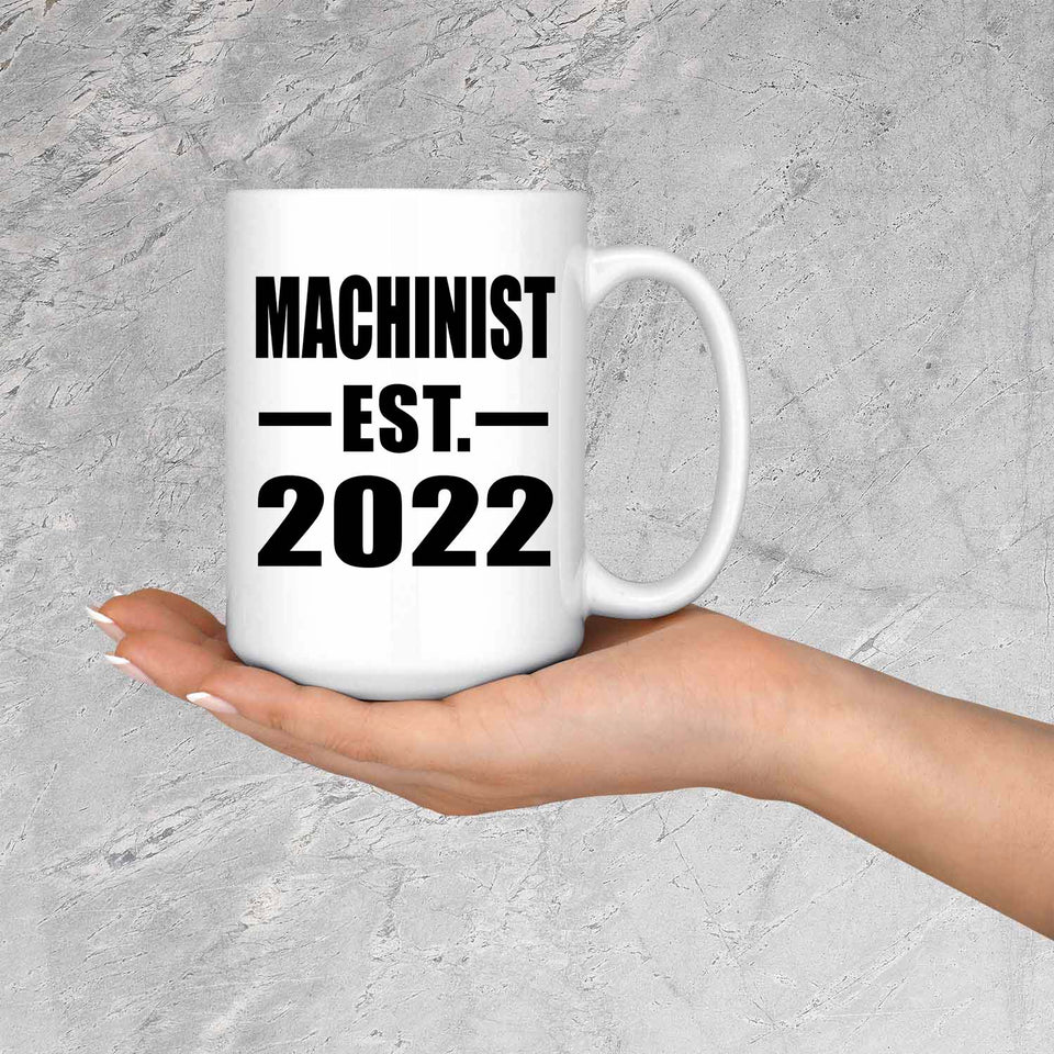 Machinist Established EST. 2022 - 15oz Coffee Mug
