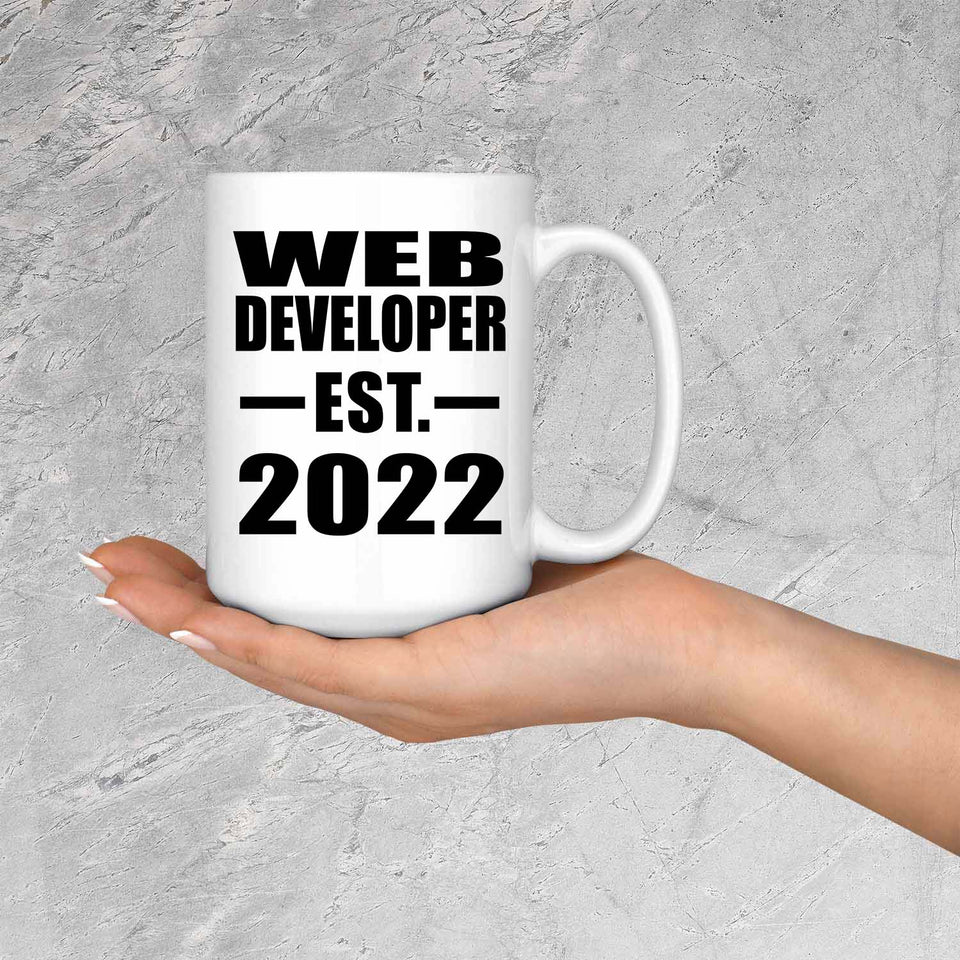 Web Developer Established EST. 2022 - 15oz Coffee Mug