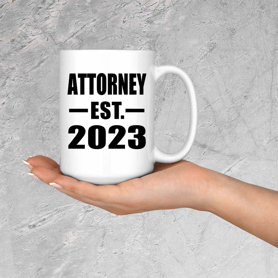 Attorney Established EST. 2023 - 15oz Coffee Mug