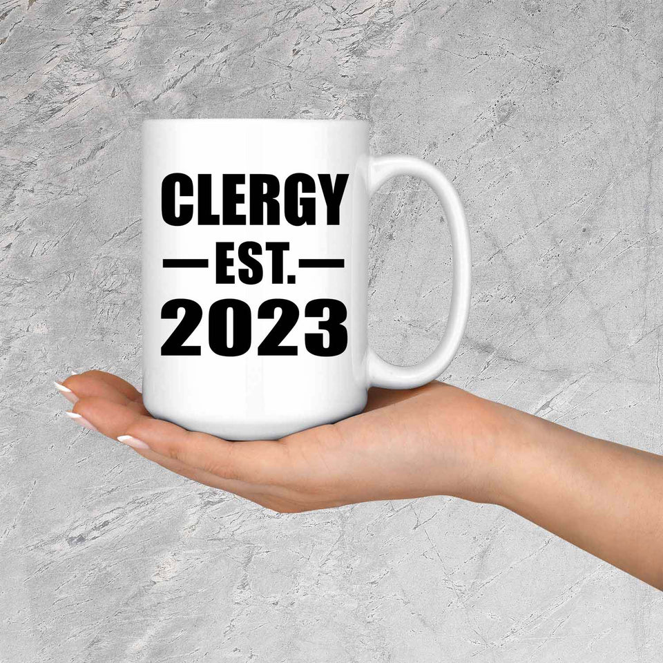 Clergy Established EST. 2023 - 15oz Coffee Mug