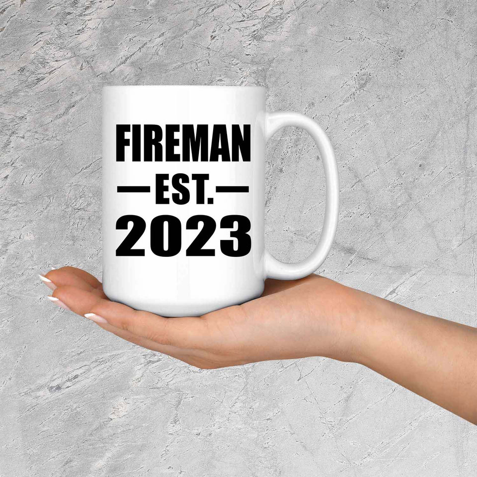 Fireman Established EST. 2023 - 15oz Coffee Mug
