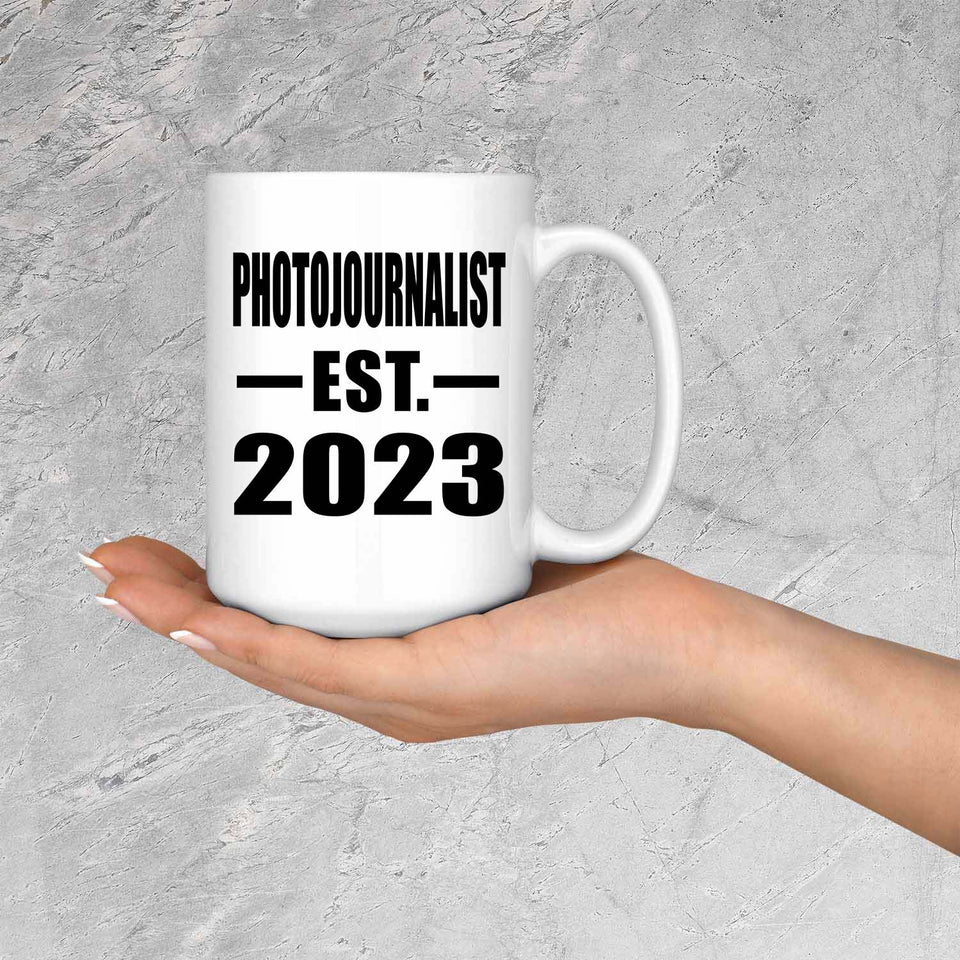 Photojournalist Established EST. 2023 - 15oz Coffee Mug