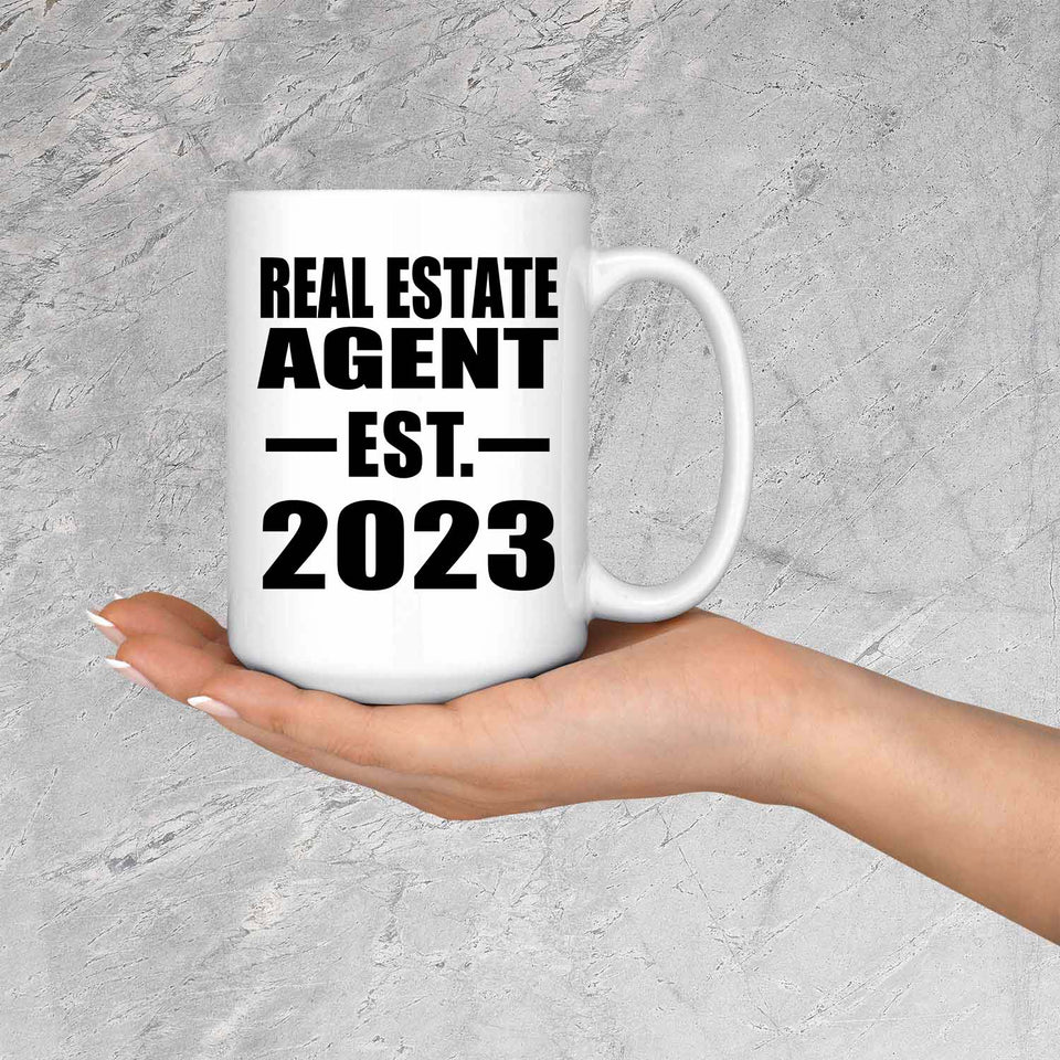 Real Estate Agent Established EST. 2023 - 15oz Coffee Mug