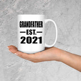 Grandfather Established EST. 2021 - 15oz Coffee Mug