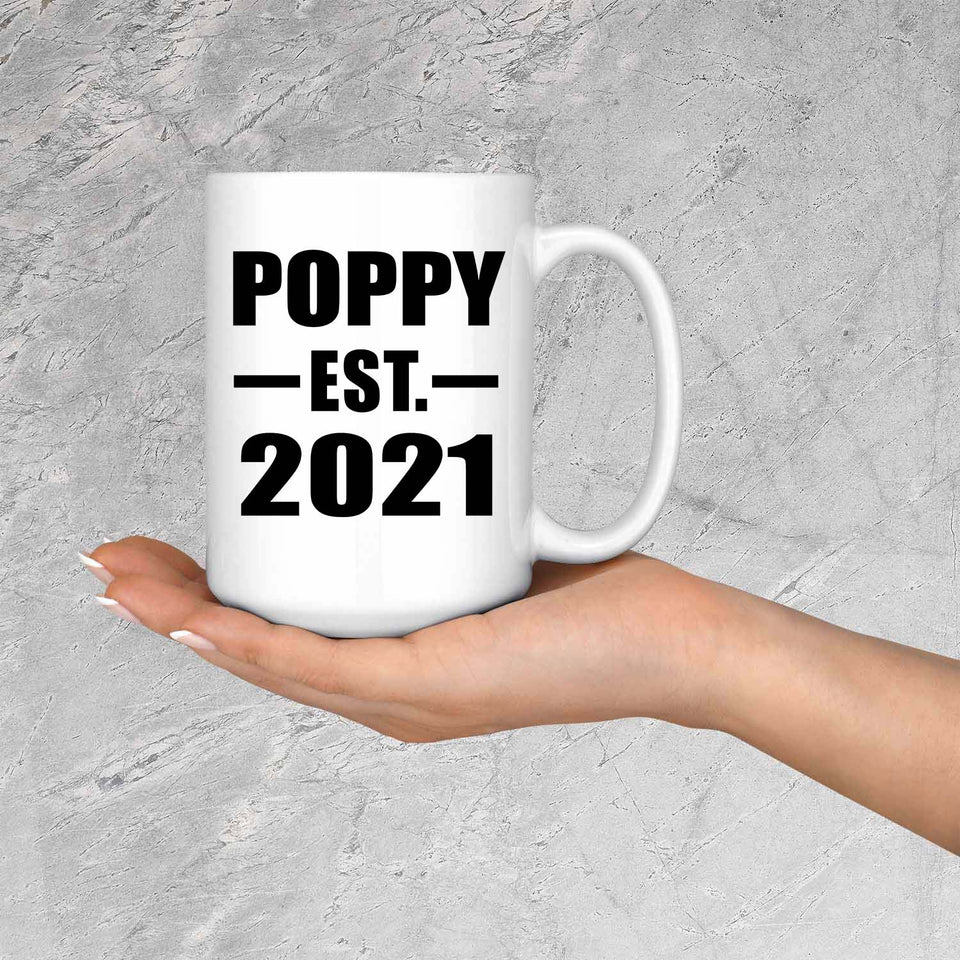Poppy Established EST. 2021 - 15oz Coffee Mug