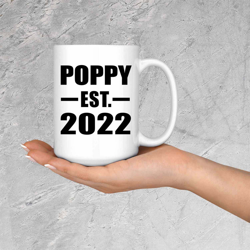 Poppy Established EST. 2022 - 15oz Coffee Mug