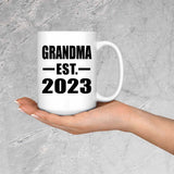 Grandma Established EST. 2023 - 15oz Coffee Mug