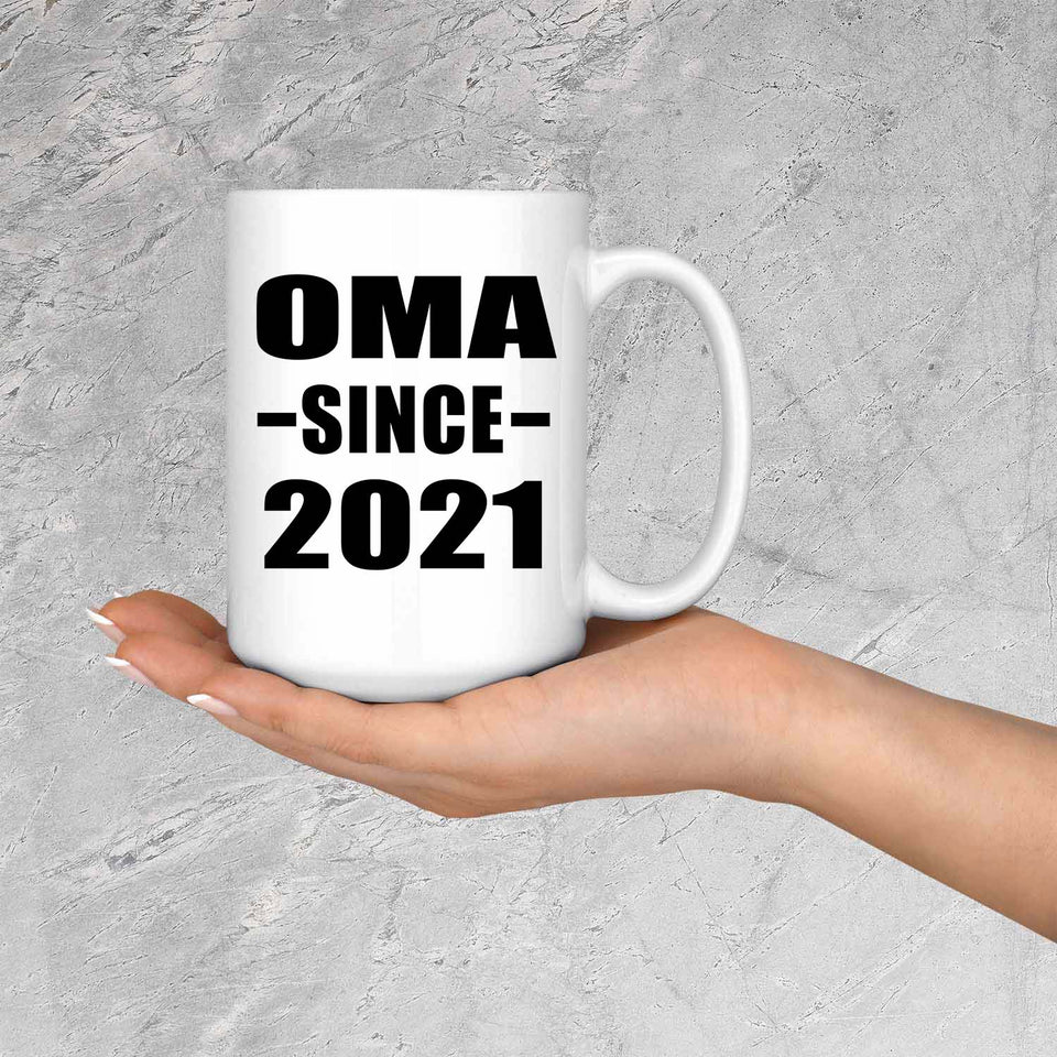 Oma Since 2021 - 15oz Coffee Mug