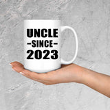 Uncle Since 2023 - 15oz Coffee Mug