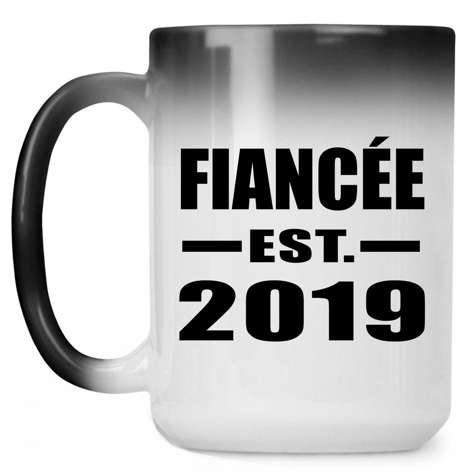 Fiancee Established EST. 2019 - 15oz Color Changing Mug