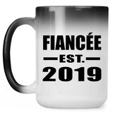 Fiancee Established EST. 2019 - 15oz Color Changing Mug