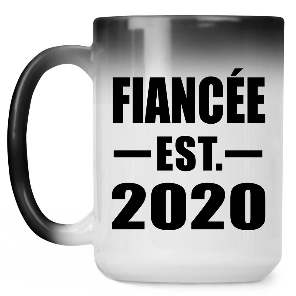 Fiancee Established EST. 2020 - 15oz Color Changing Mug