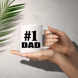 Number One #1 Dad - 11 Oz Coffee Mug