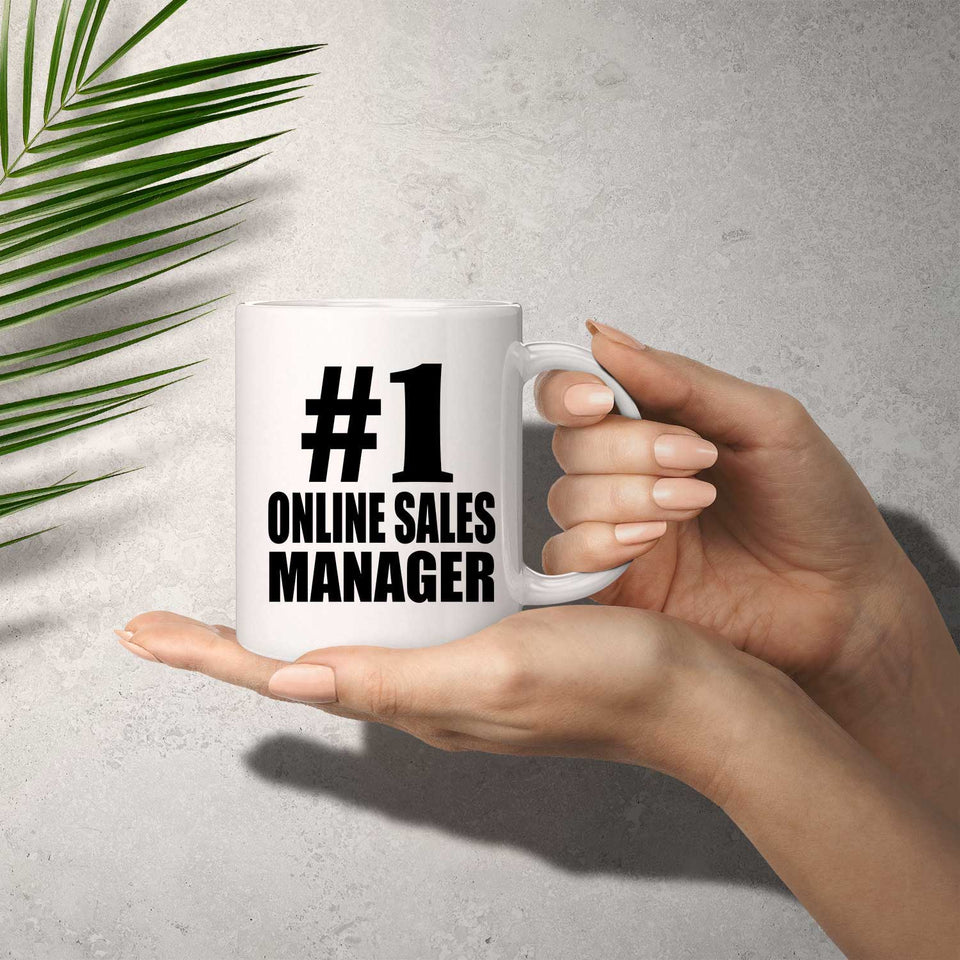 Number One #1 Online Sales Manager - 11 Oz Coffee Mug