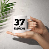 37th Birthday 37 & Fabulous - 11oz Coffee Mug