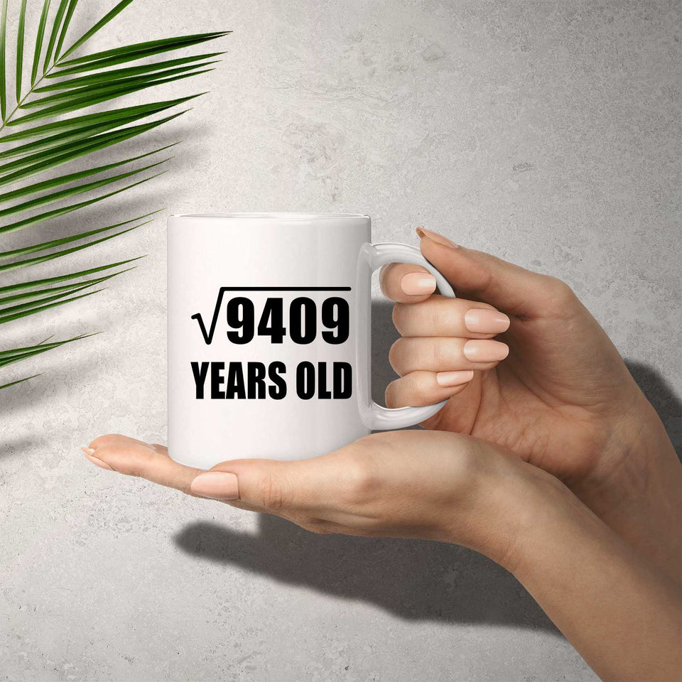 97th Birthday Square Root of 9409 Years Old - 11oz Coffee Mug