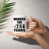 16th Anniversary Married For Square Root of 256 Years - 11oz Coffee Mug