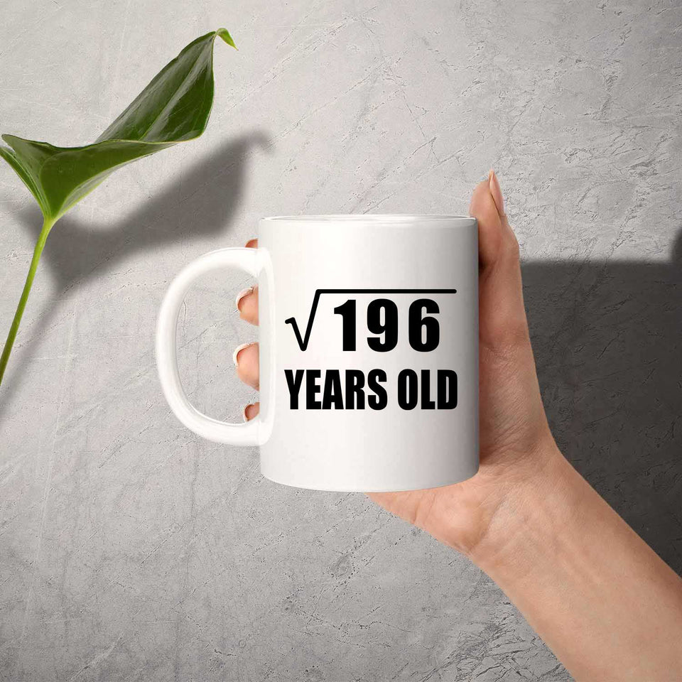 14th Birthday Square Root of 196 Years Old - 11oz Coffee Mug